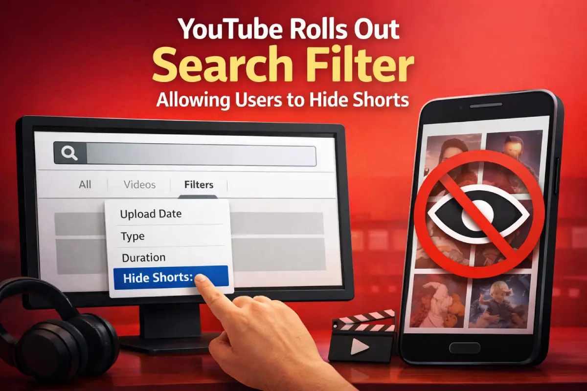 YouTube Rolls Out Search Filter Allowing Users to Hide Shorts