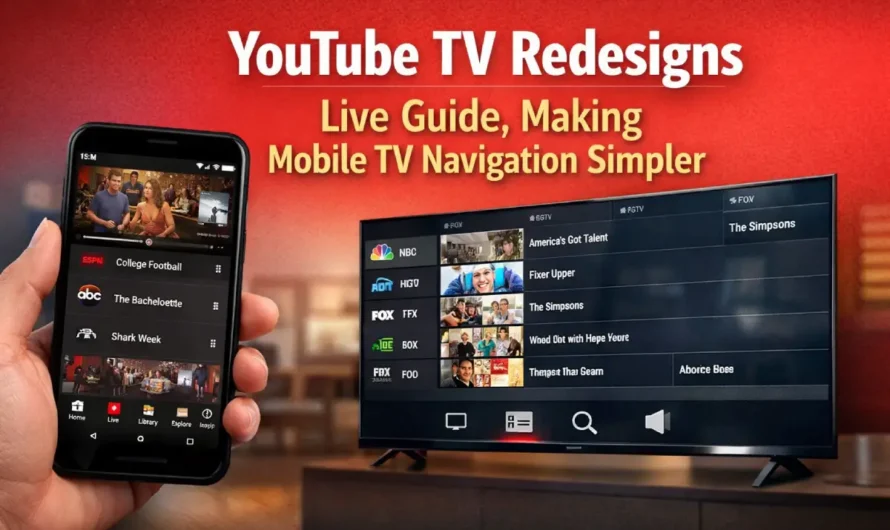 YouTube TV Redesigns Live Guide, Making Mobile TV Navigation Simpler