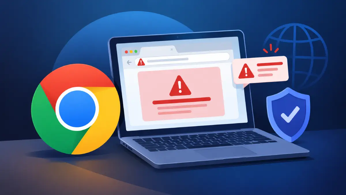 Google Chrome Scam Warnings for Suspicious Websites