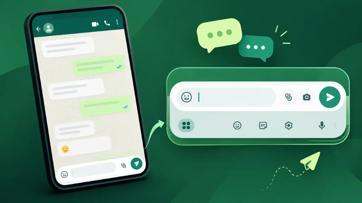 WhatsApp Android Chat Layout With a Redesigned Message Composer