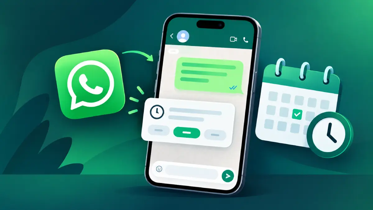 WhatsApp Scheduled Messages feature on iPhone beta